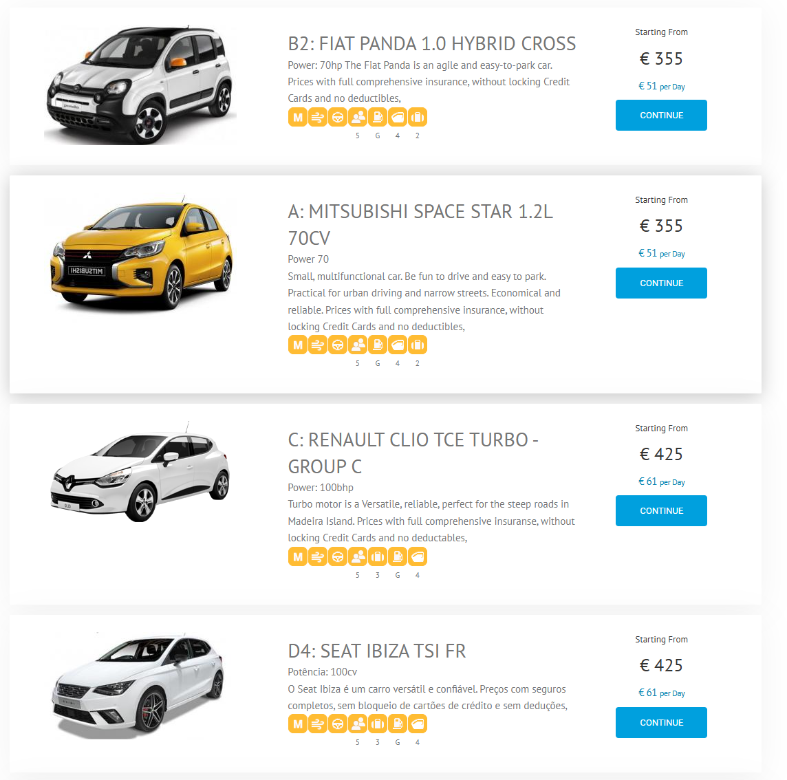 MADlobos – autólista és árak